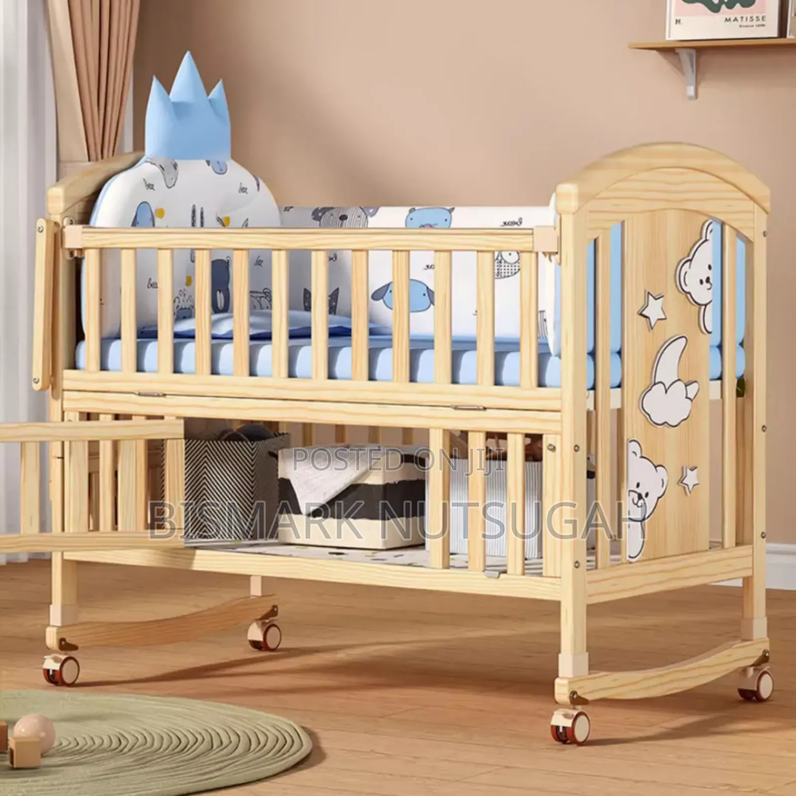Modern Wooden Baby Cot Bed