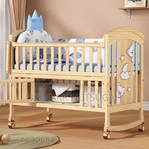 Modern Wooden Baby Cot Bed