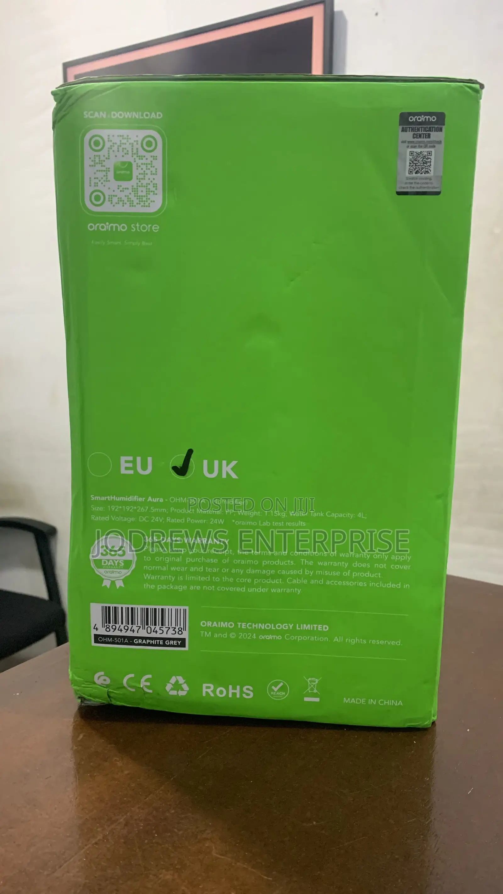 Oraimo Smart Humidifier Aura 4l Humidifier