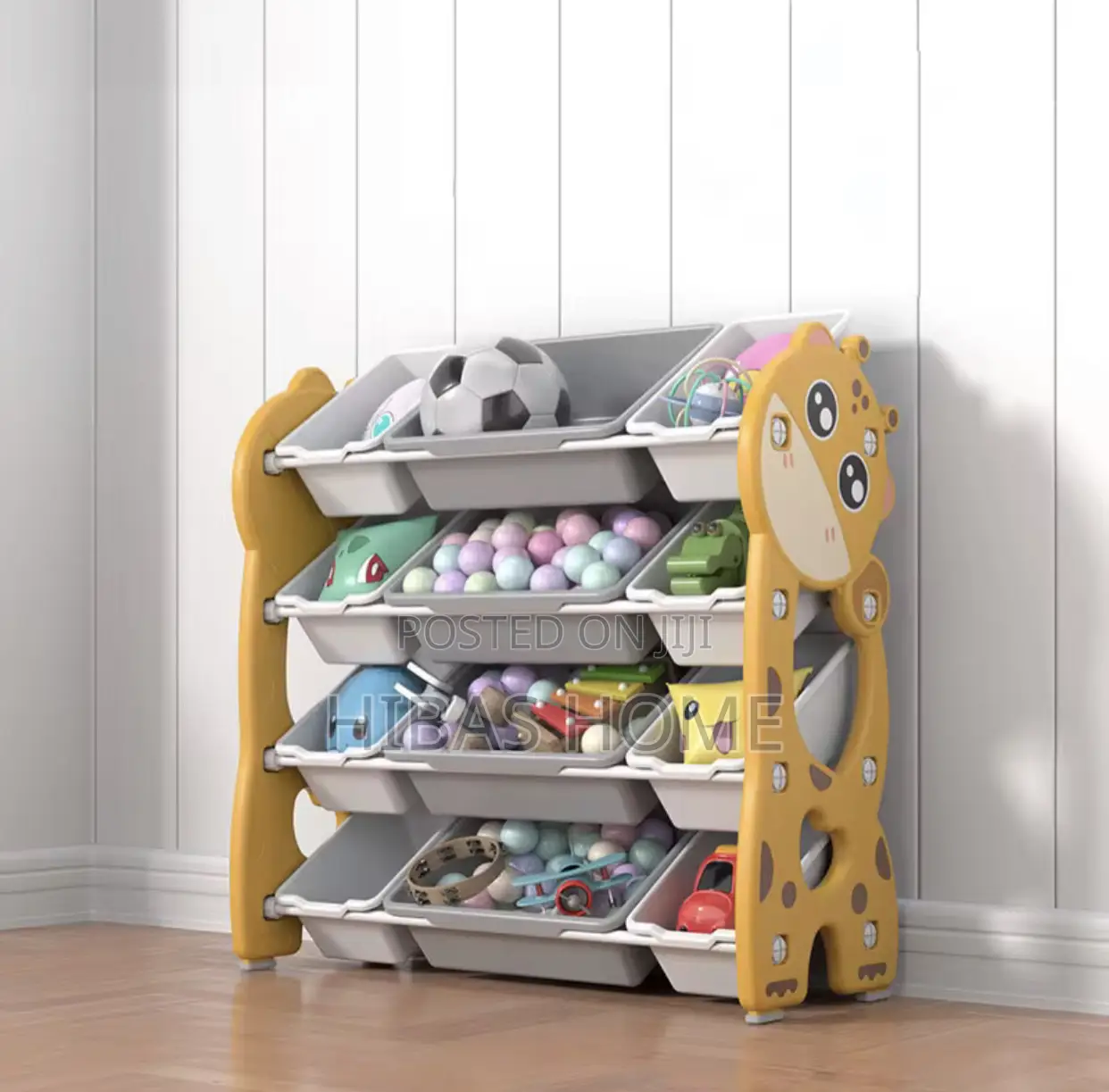 Dino Storage Cabinet Baby Toys Shelves(Green) 86.5*34.5*91 D