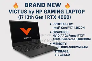 New Laptop HP Victus 15 16GB Intel Core I7 SSD 512GB