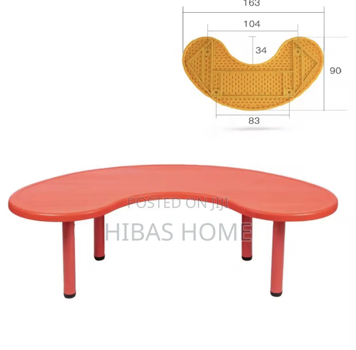 Moon Arc Table School Tables for Classroom Table Kids