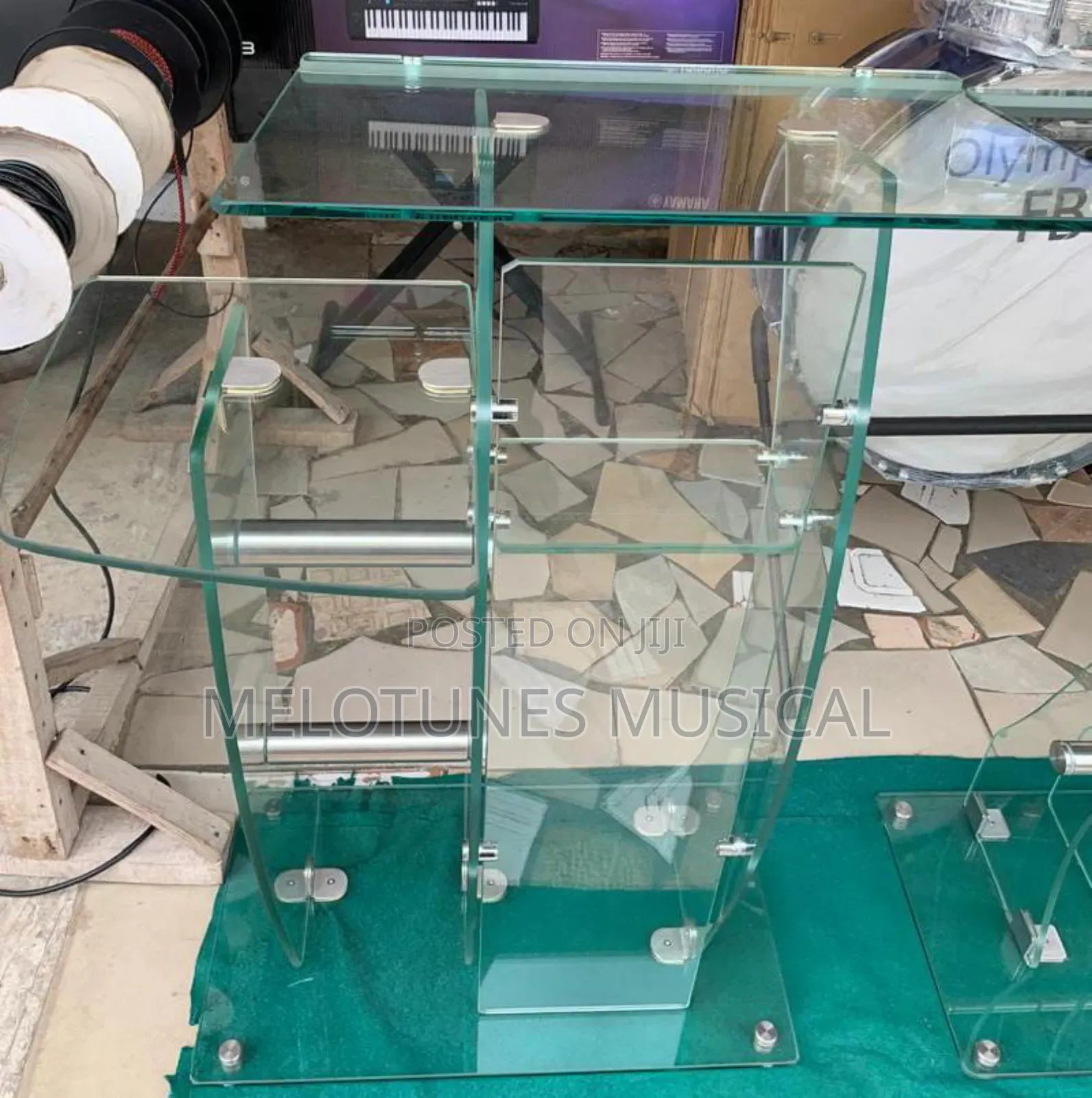Pprofessional Sleek Dual Glass Pulpit