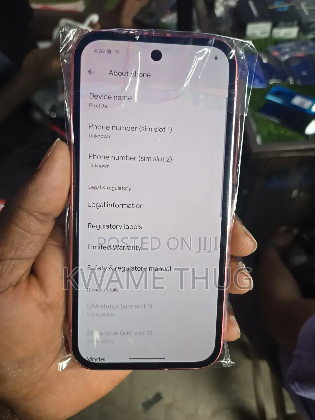 New Google Pixel 9a 128 GB Pink