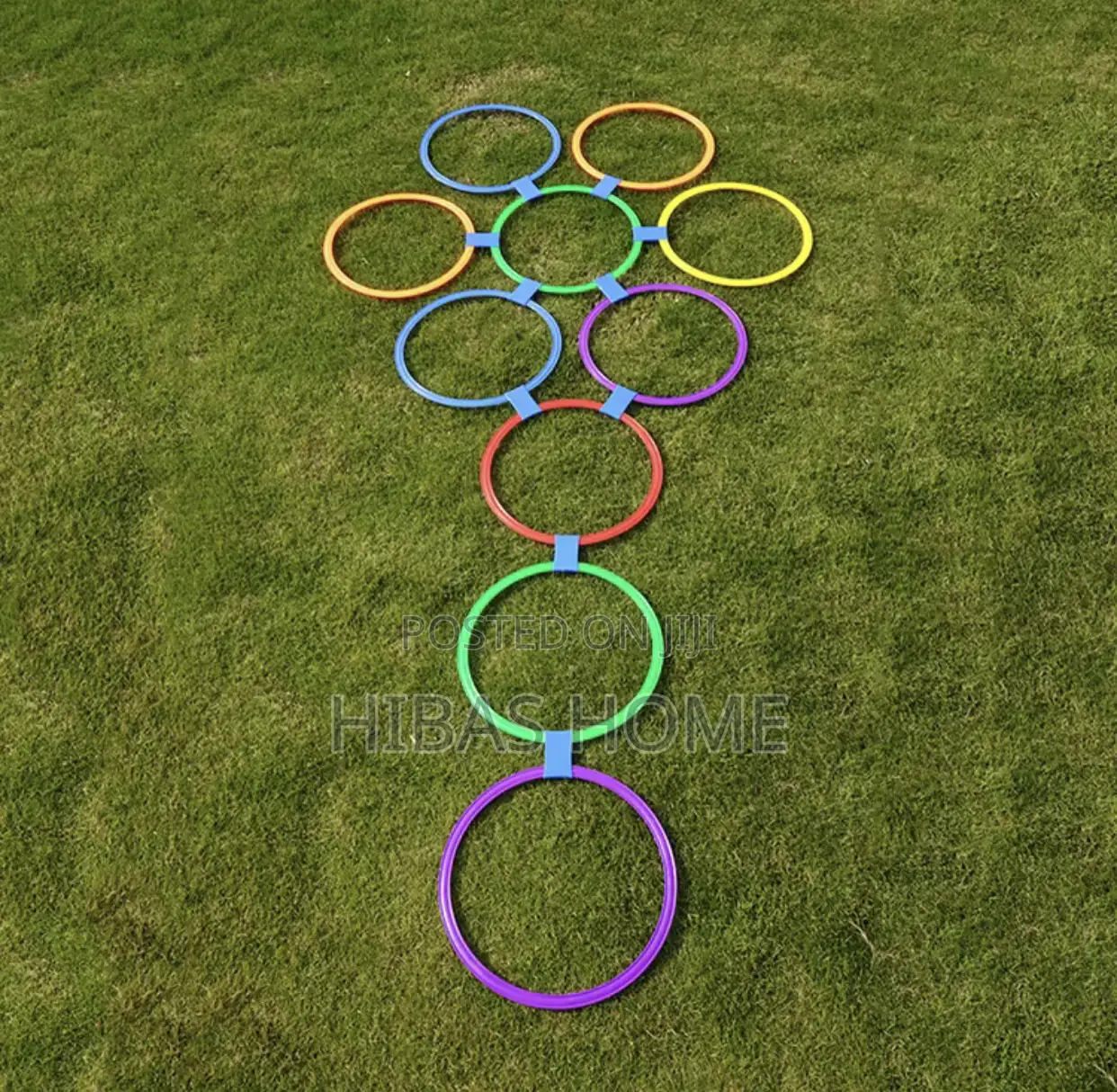 38cm Hopscotch Rings for Preschool Kindergarten Agility Toy