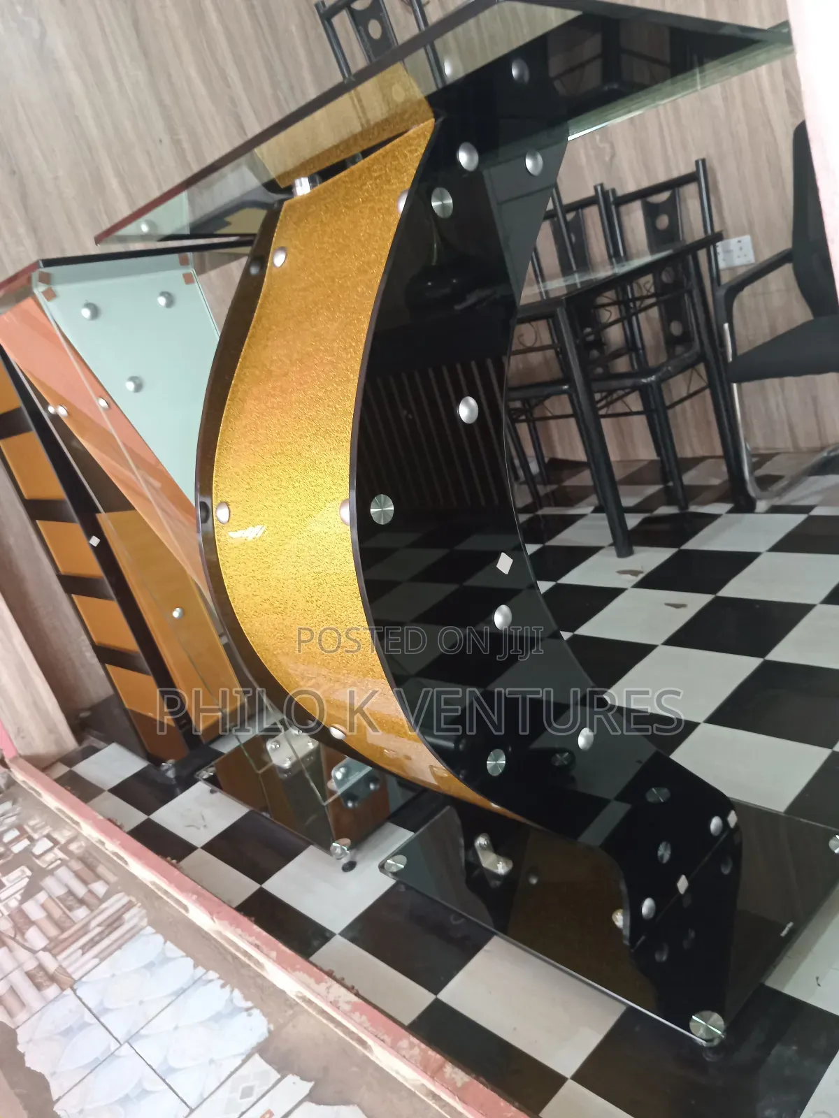 Half Side of Golden Pastors Podium Pulpit Is Available