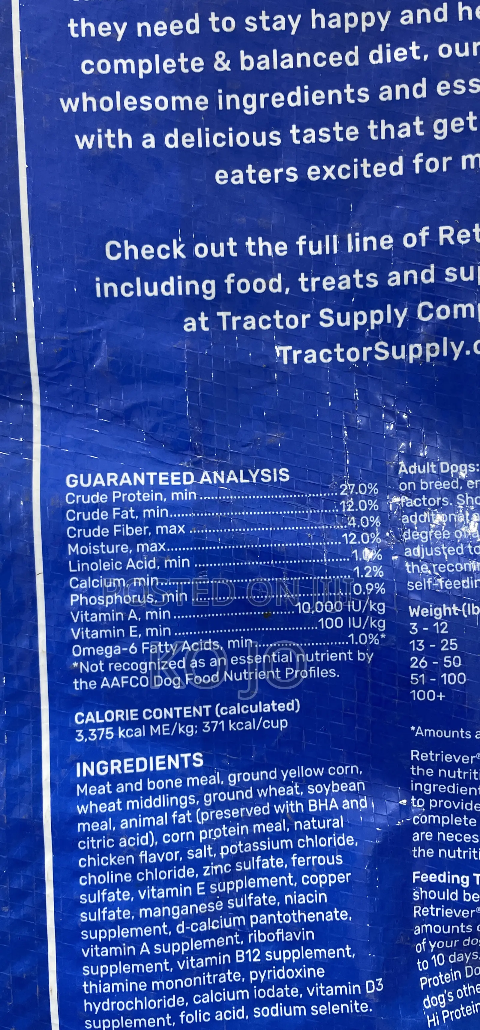 Retriever Hi Protein