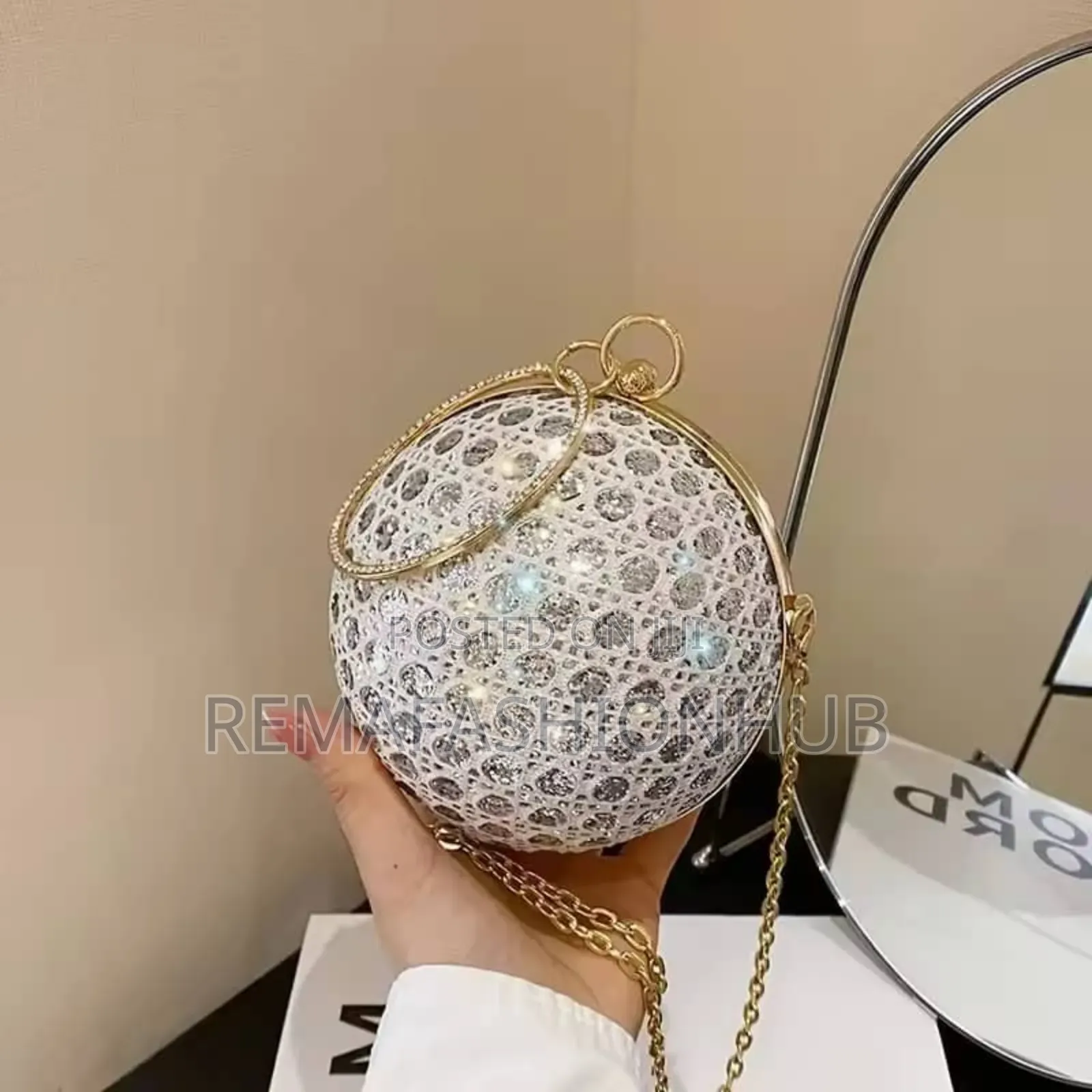 Sparkling Evening Clutch Bag - Rhinestone Banquet Handbag