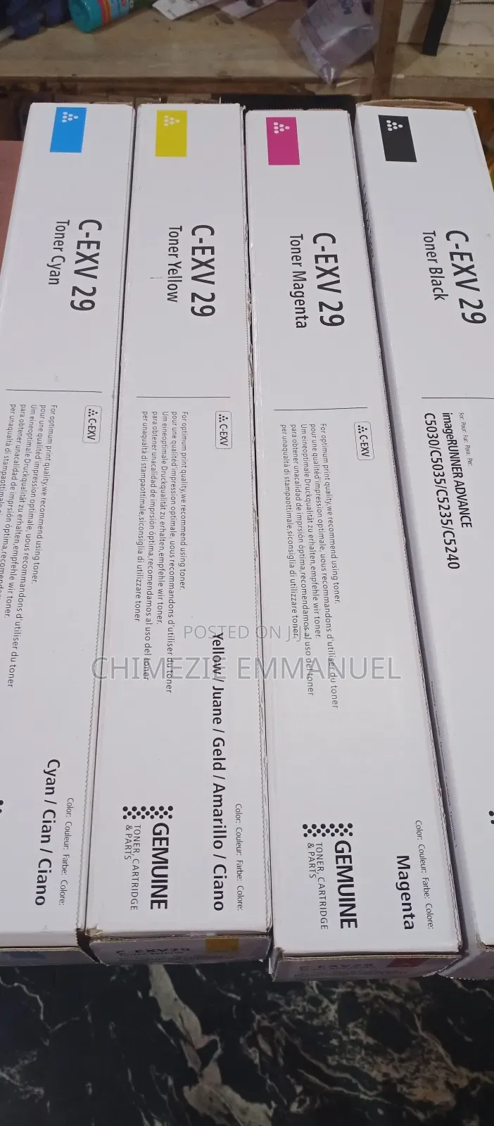 Canon Cexv29 Color Toner Cartridge