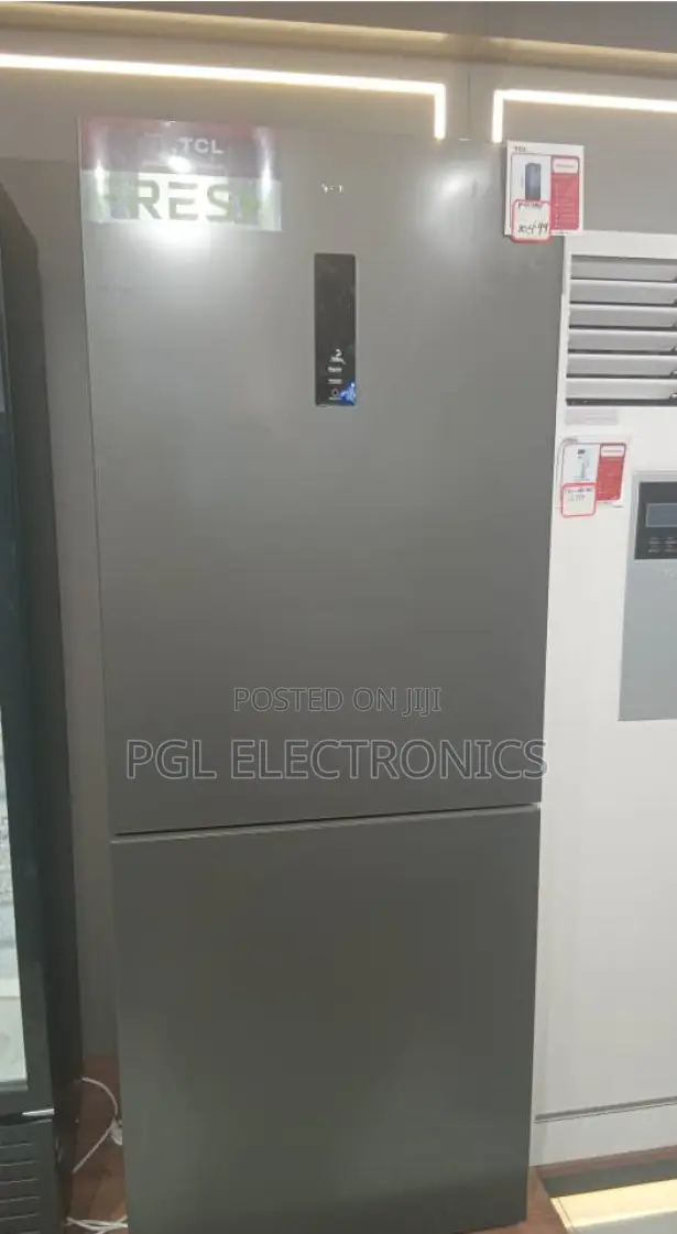 TCL 417-Liters Double Door P417bf Bottom Mount Refrigerator