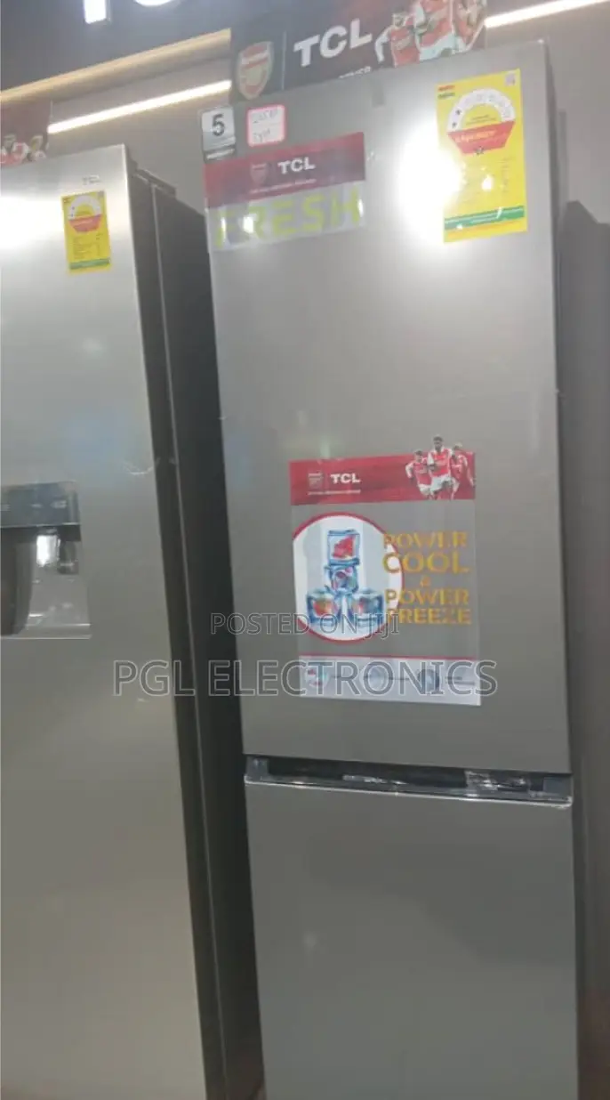 TCL 309-Liters Double Door Fridge F410bfs