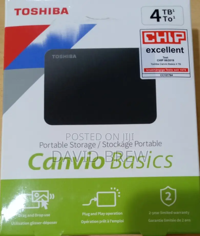 Toshiba 4tb External Hard