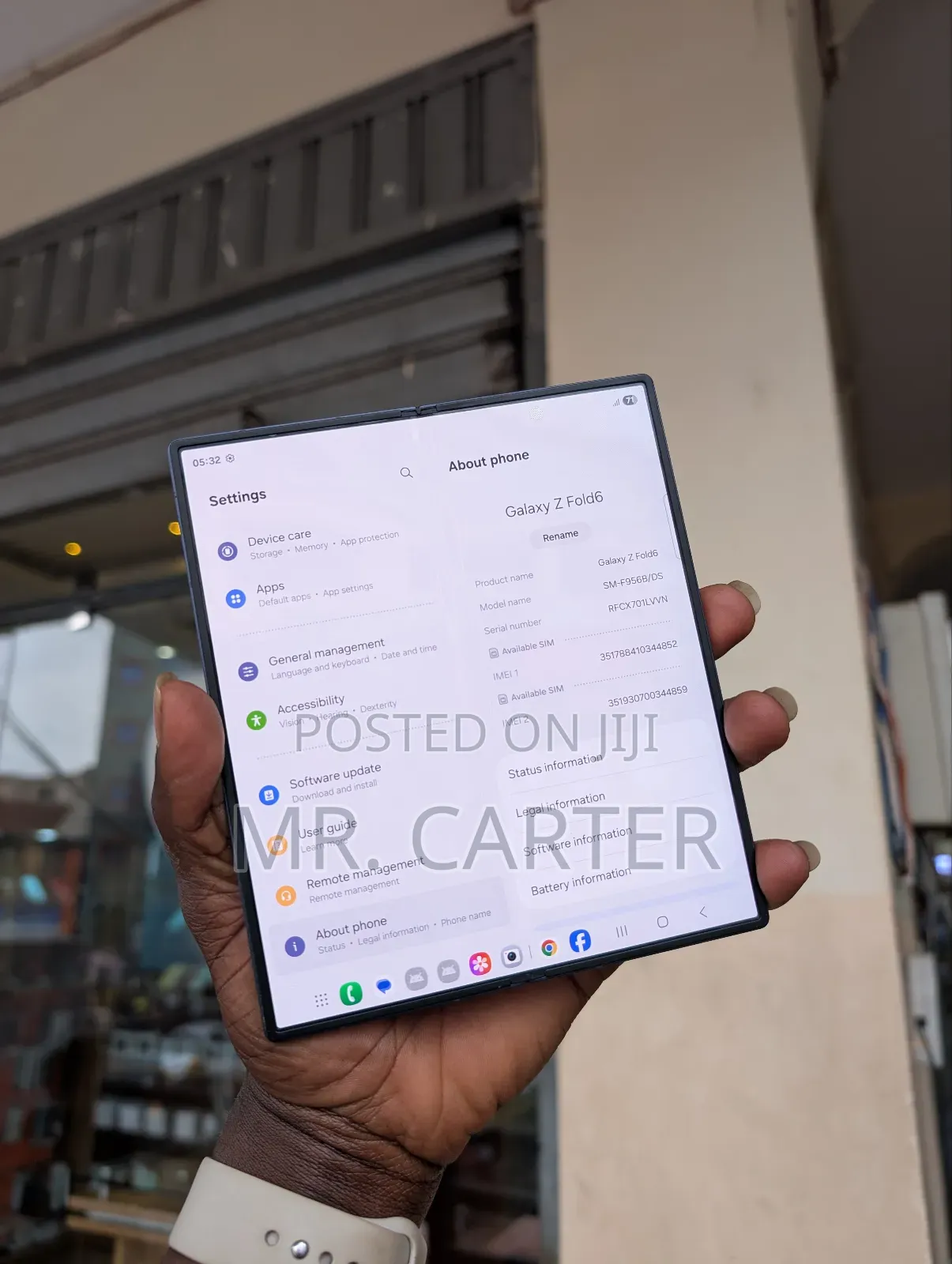 New Samsung Galaxy Z Fold6 512 GB Blue