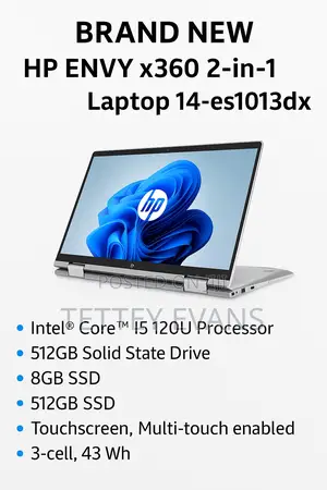 New Laptop HP Envy 14 8GB Intel Core I5 SSD 512GB