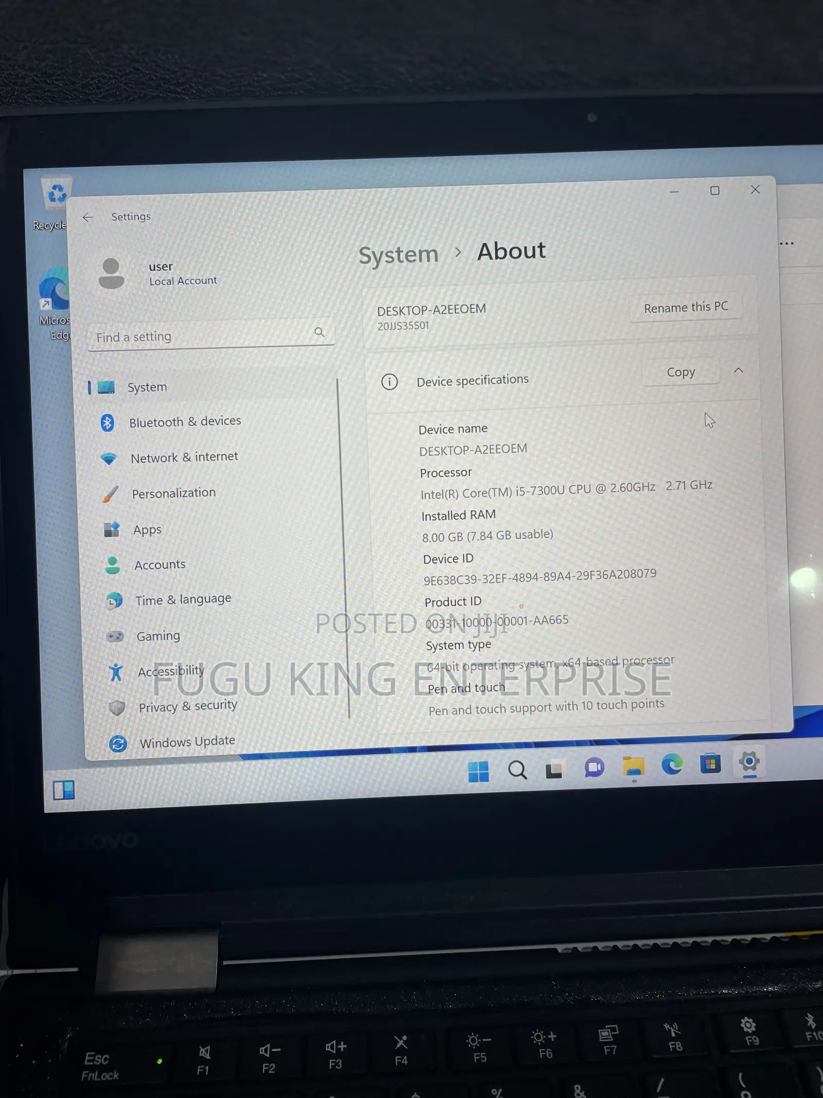 Laptop Lenovo ThinkPad Yoga 8GB Intel Core I5 SSD 512GB