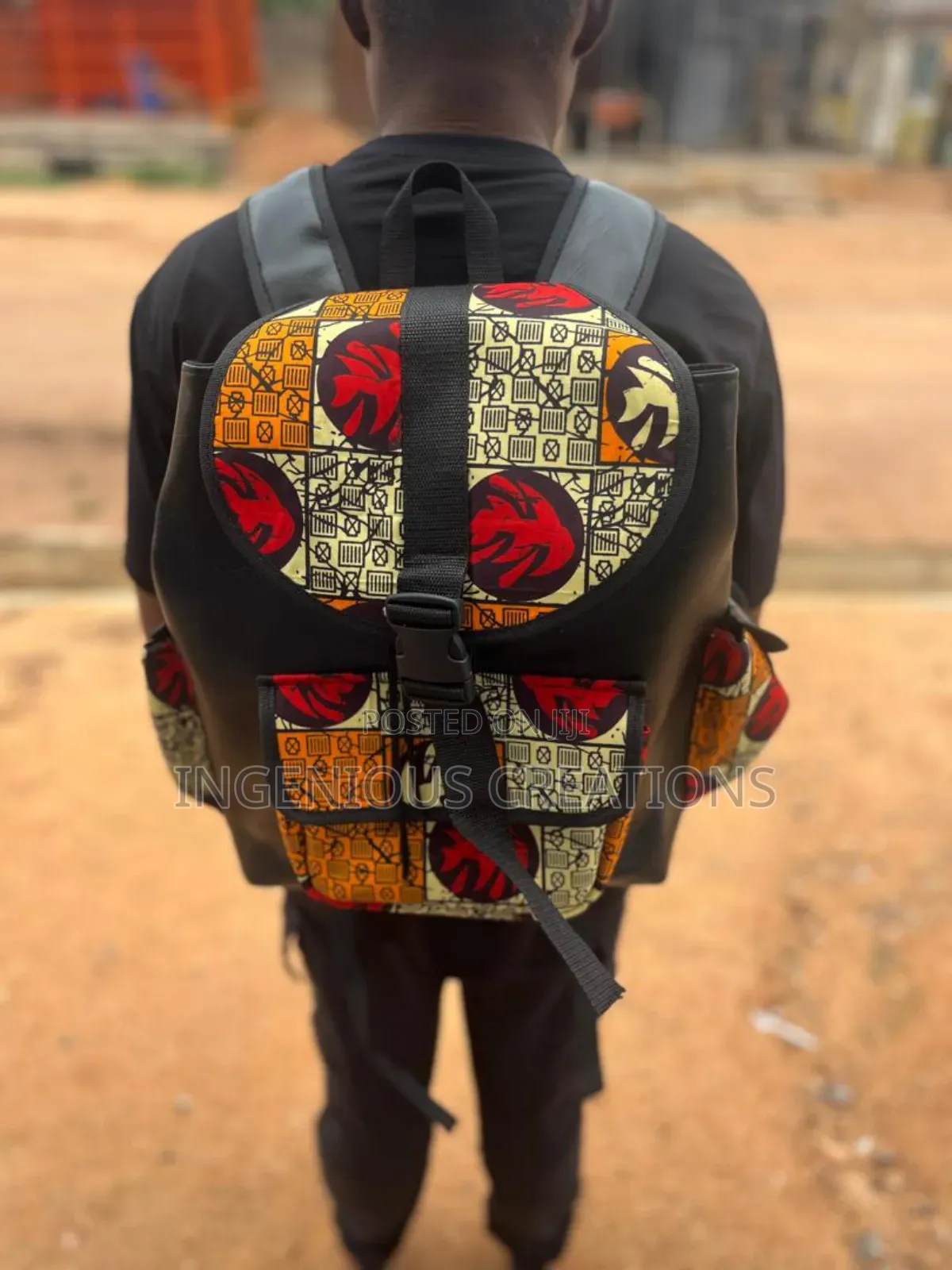 African Print Backpacks