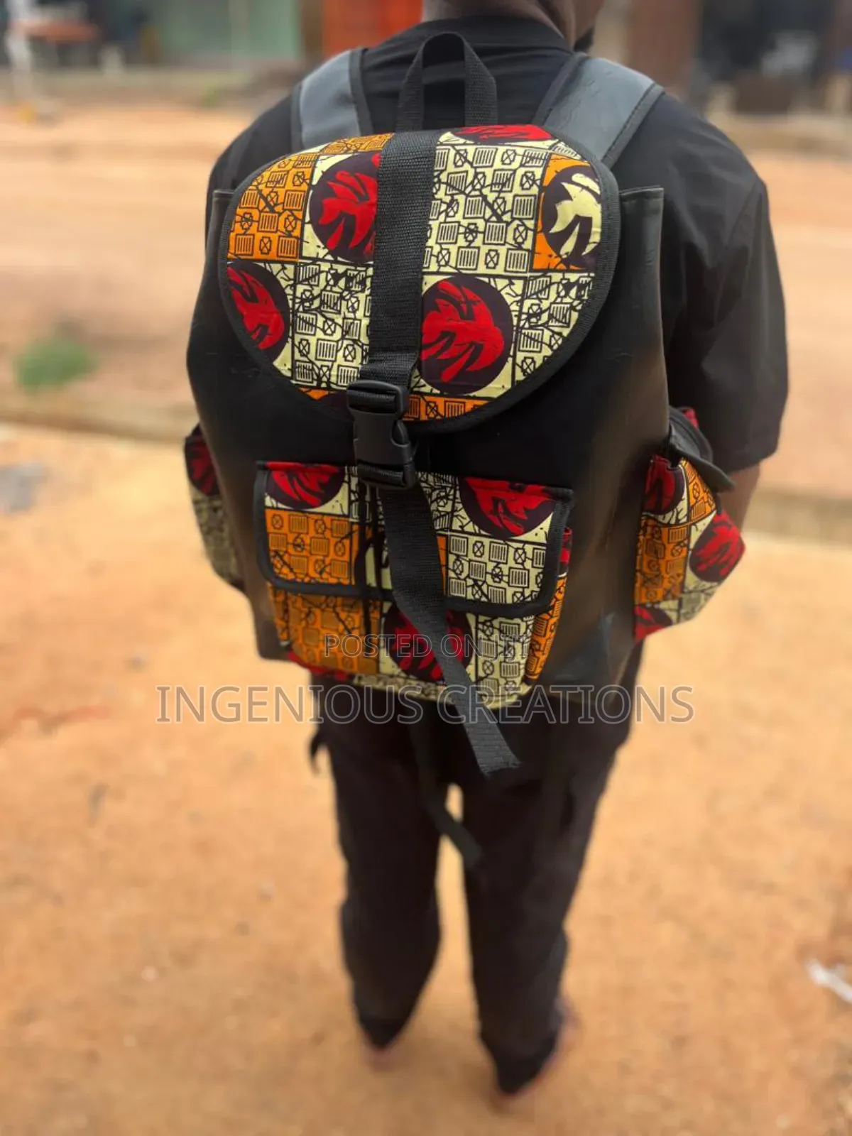 African Print Backpacks