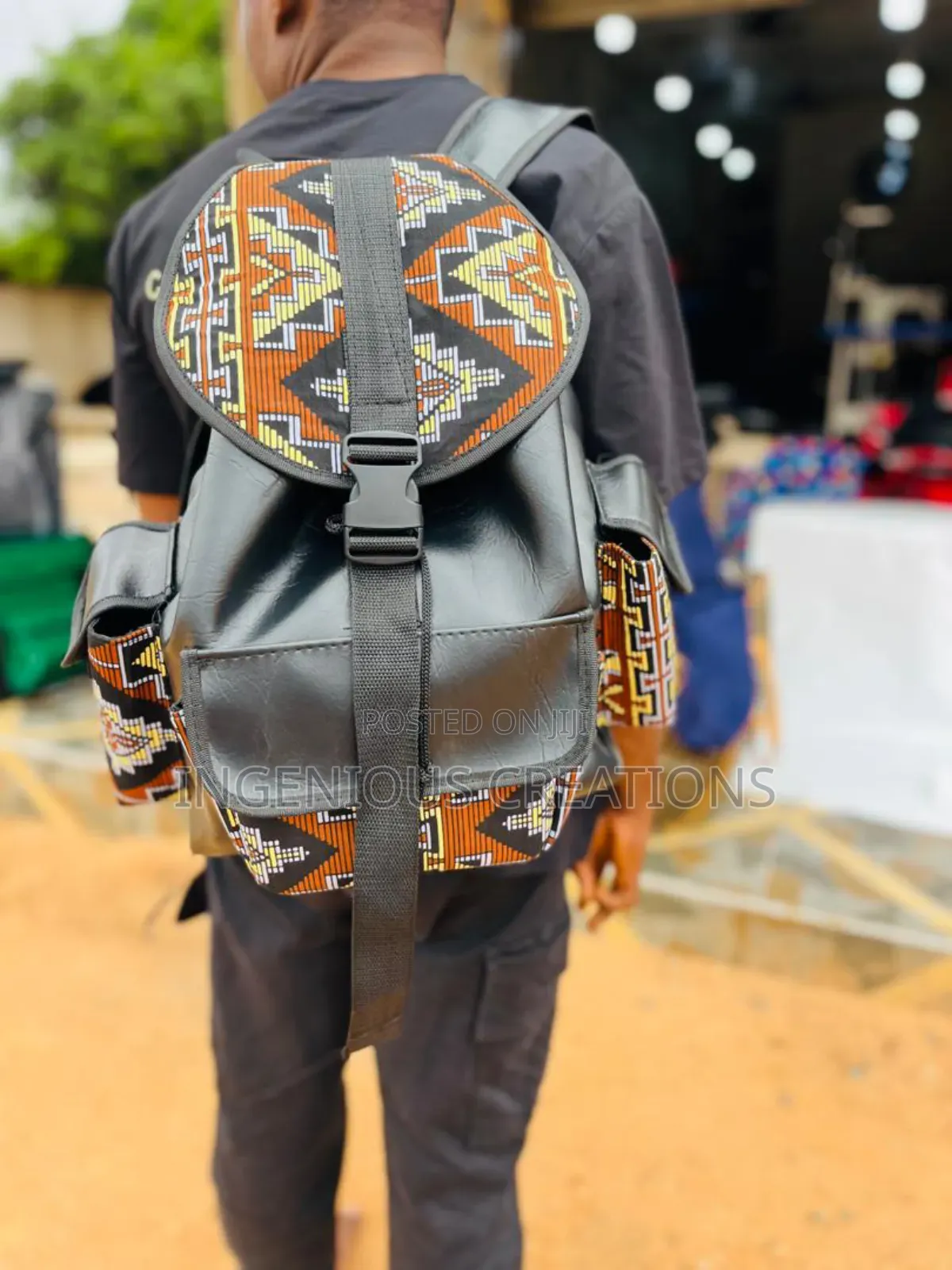 African Print Backpacks