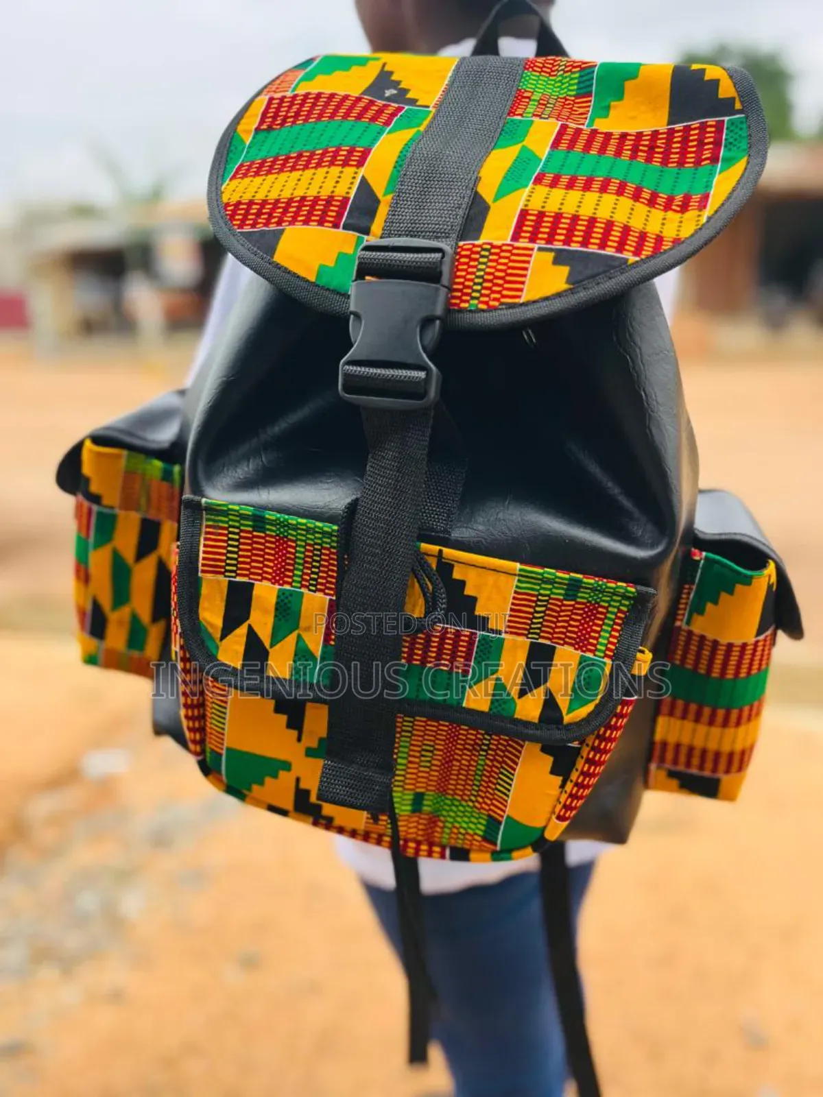 African Print Backpacks