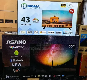 Uhd 4k Frameless Asano 55" Smart Android Tv| Voice Control
