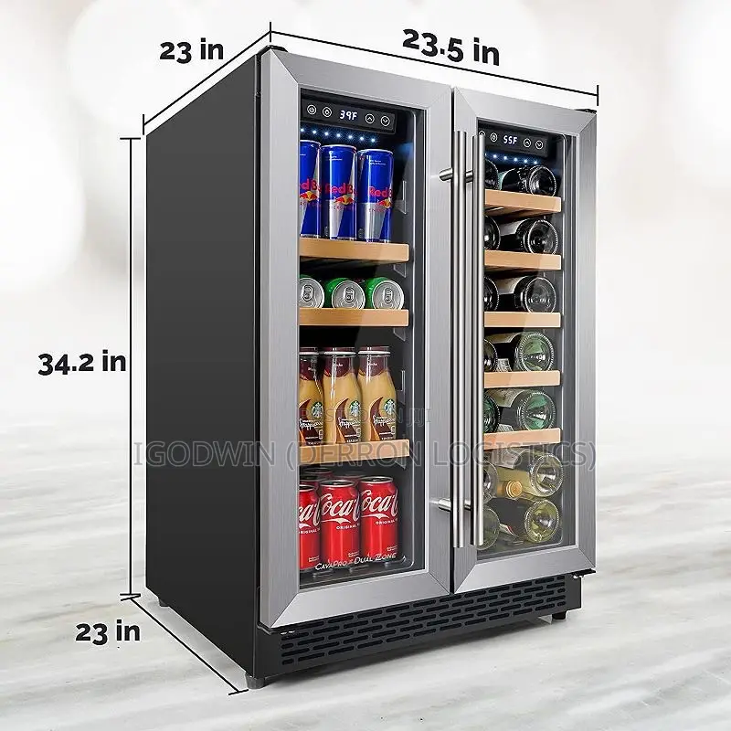 Zulay 40 Bottles Dual Zone Wine Cooler Refrigerator