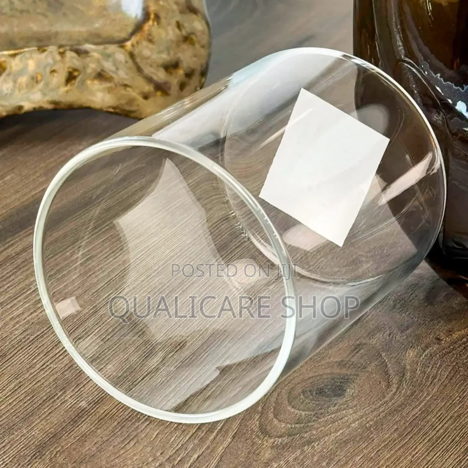 Set Of 12 Cylindrical Glass Vases 400ml