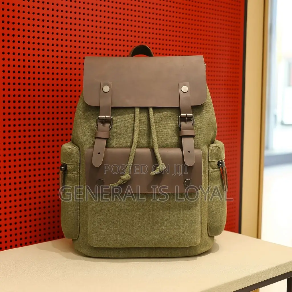 Canvas Buckle Backpack