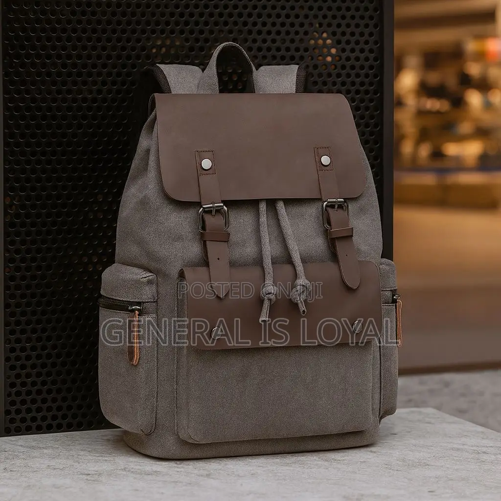 Canvas Buckle Backpack