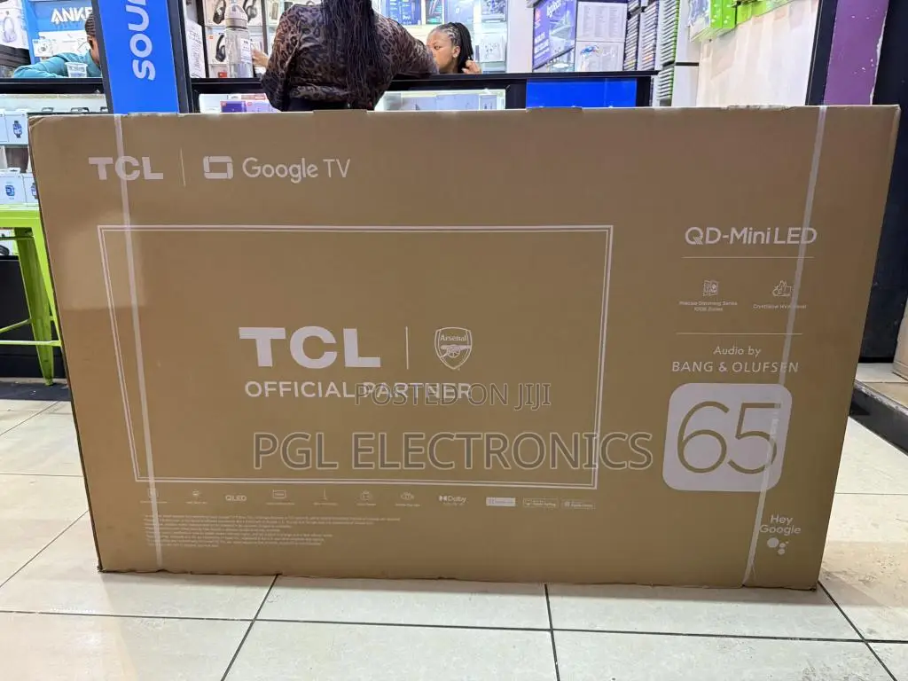 TCL 65 Inch Qd-Mini Led Tv Smart Google Tv 144hz, Onkyo 2.1