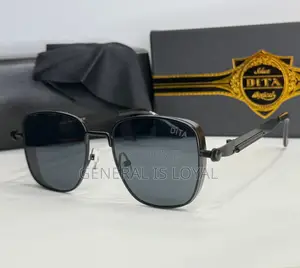 Dita Punk Bolt and Spring Rectangle Metal Rim Men’S Glasses