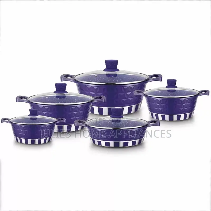 High Quality Heavy Duty Granite Nonstick Cookware Set (10pcs)