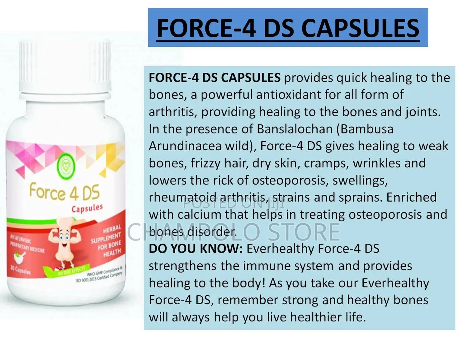 Force 4 Ds Capsule — Strong Bones Joint Health Support