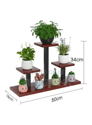 4-Tier Square Metal Flower Rack, Window Sill Plant. Tvx25263