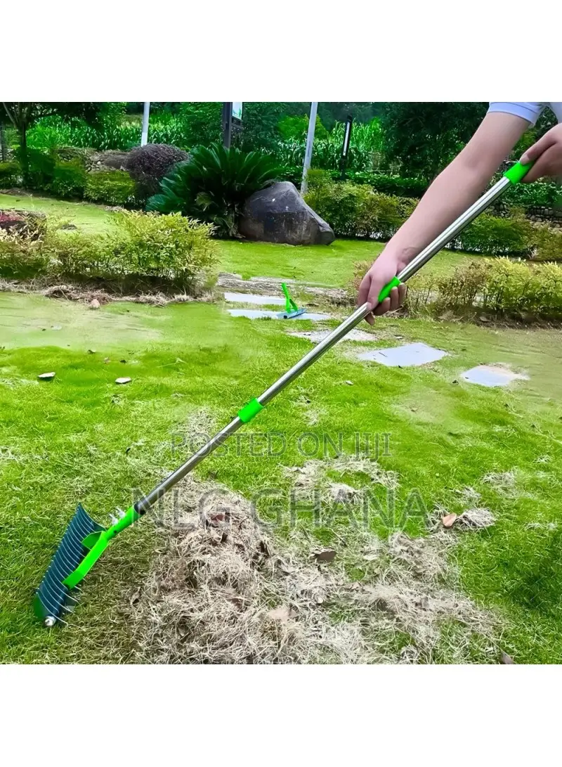 1.7m Stainless Steel + Alloy Steel Garden Lawn Rake.