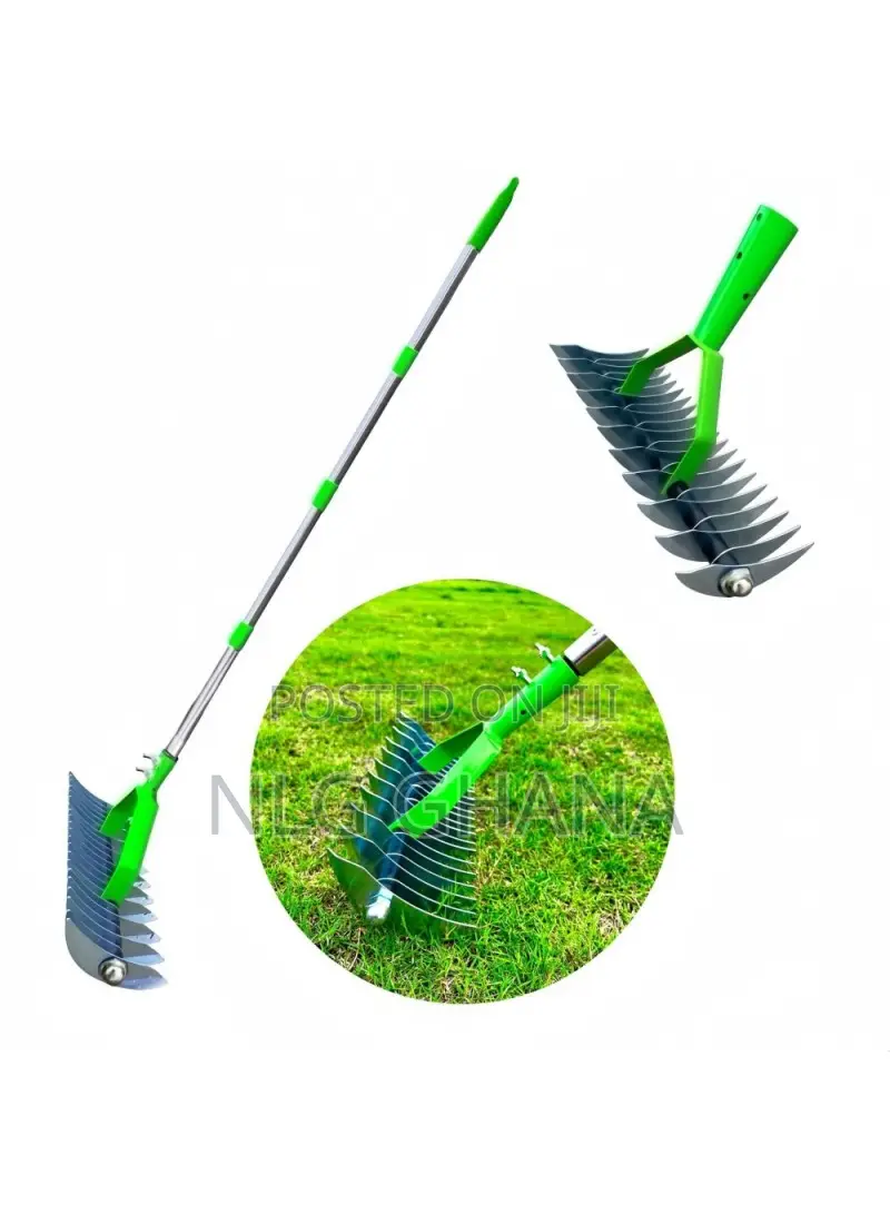1.7m Stainless Steel + Alloy Steel Garden Lawn Rake.