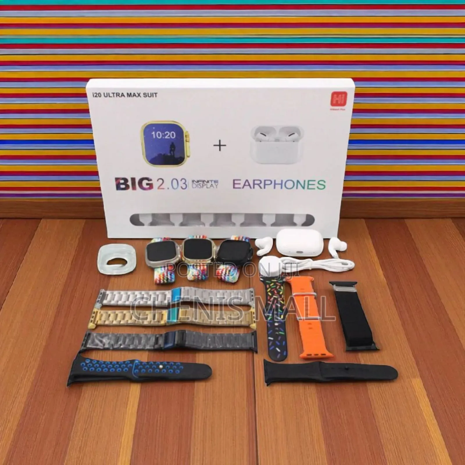 I20 Ultra Max Suit Smartwatch 10+ Earbud (688585)