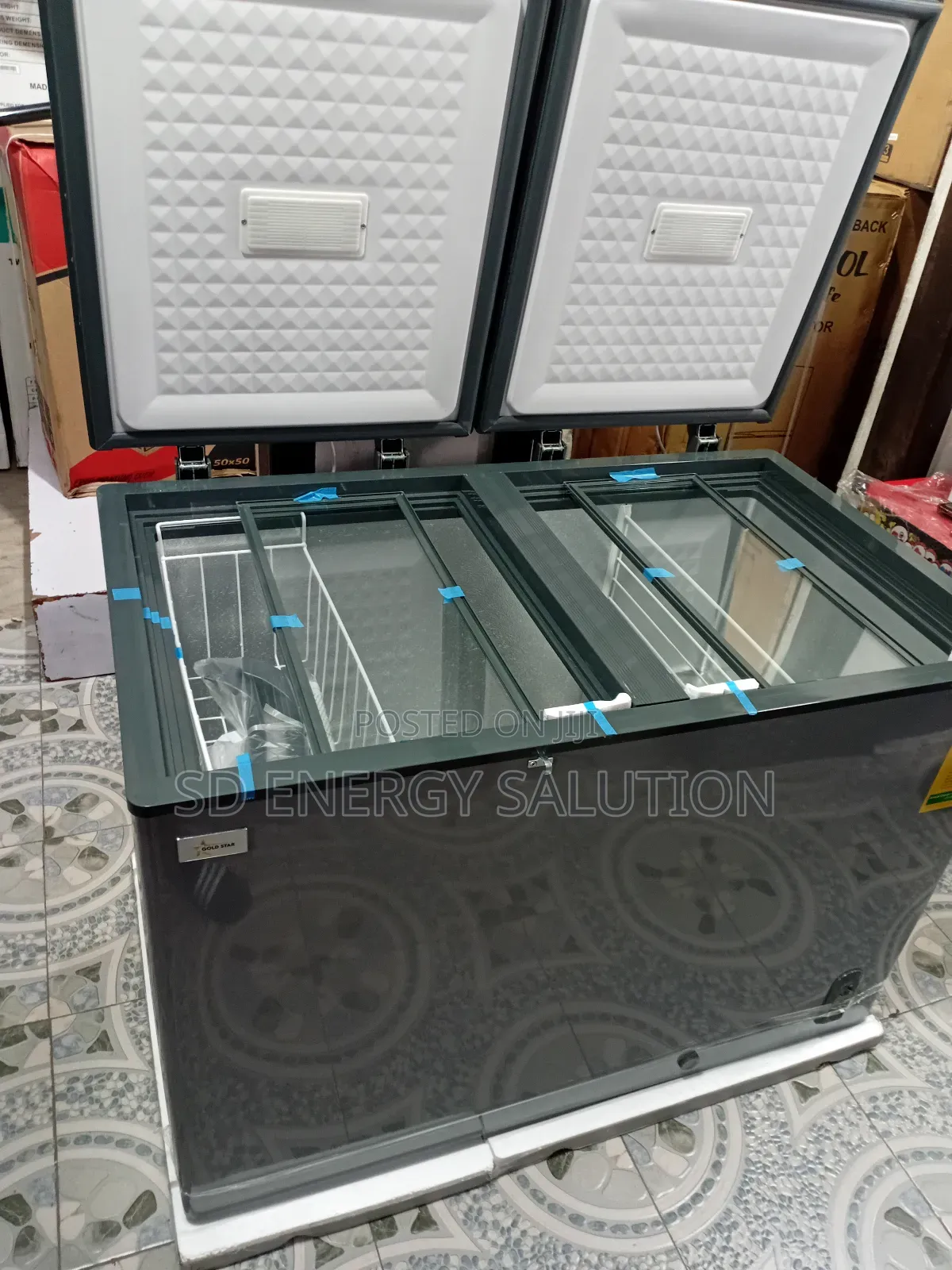 Fabulous Fridge Gold Star Freezer 334 Litres Fridge Gold