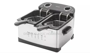 Cookworks Stainless Steel Twin Professional Deep Fryer 5lit