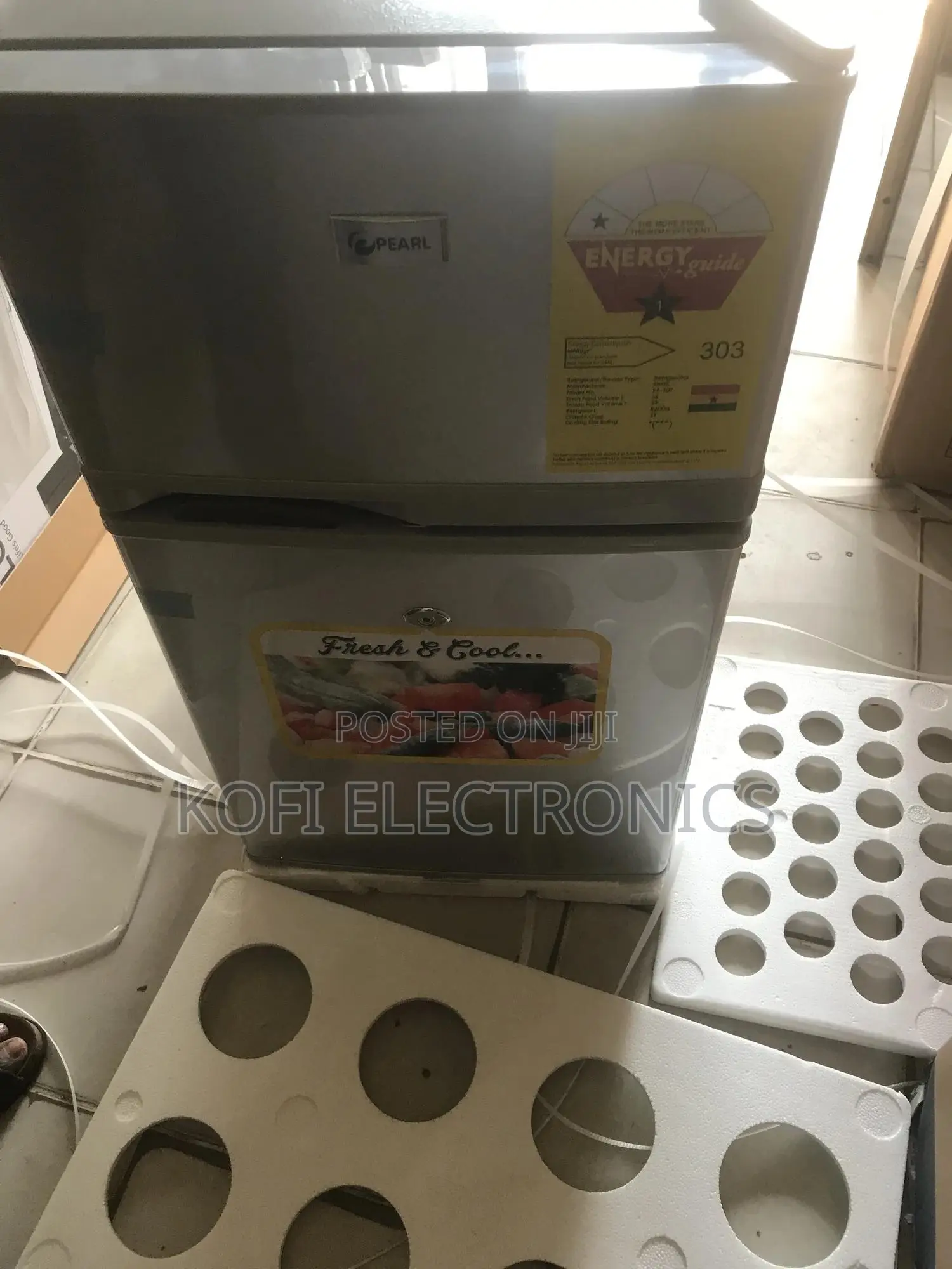 An Energy Efficient Pearl 98litr Double Door Top Freezer
