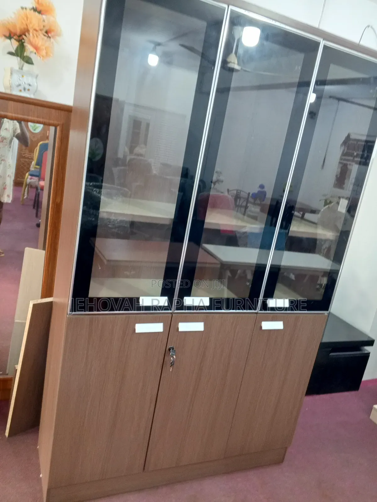 Half Glass 3 in 1 Cabinet