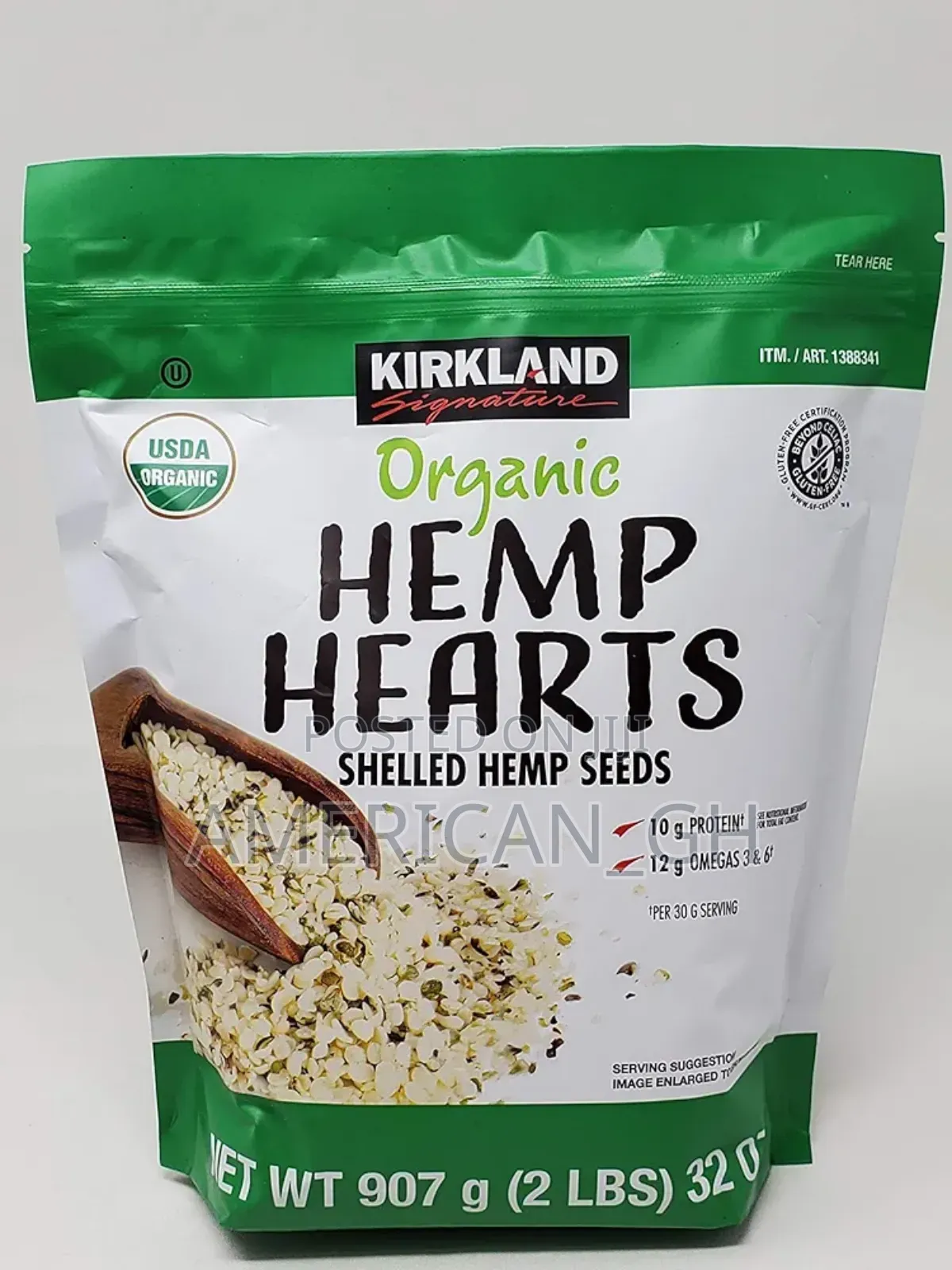 Kirkland Signature Organic Hemp Hearts, 907g