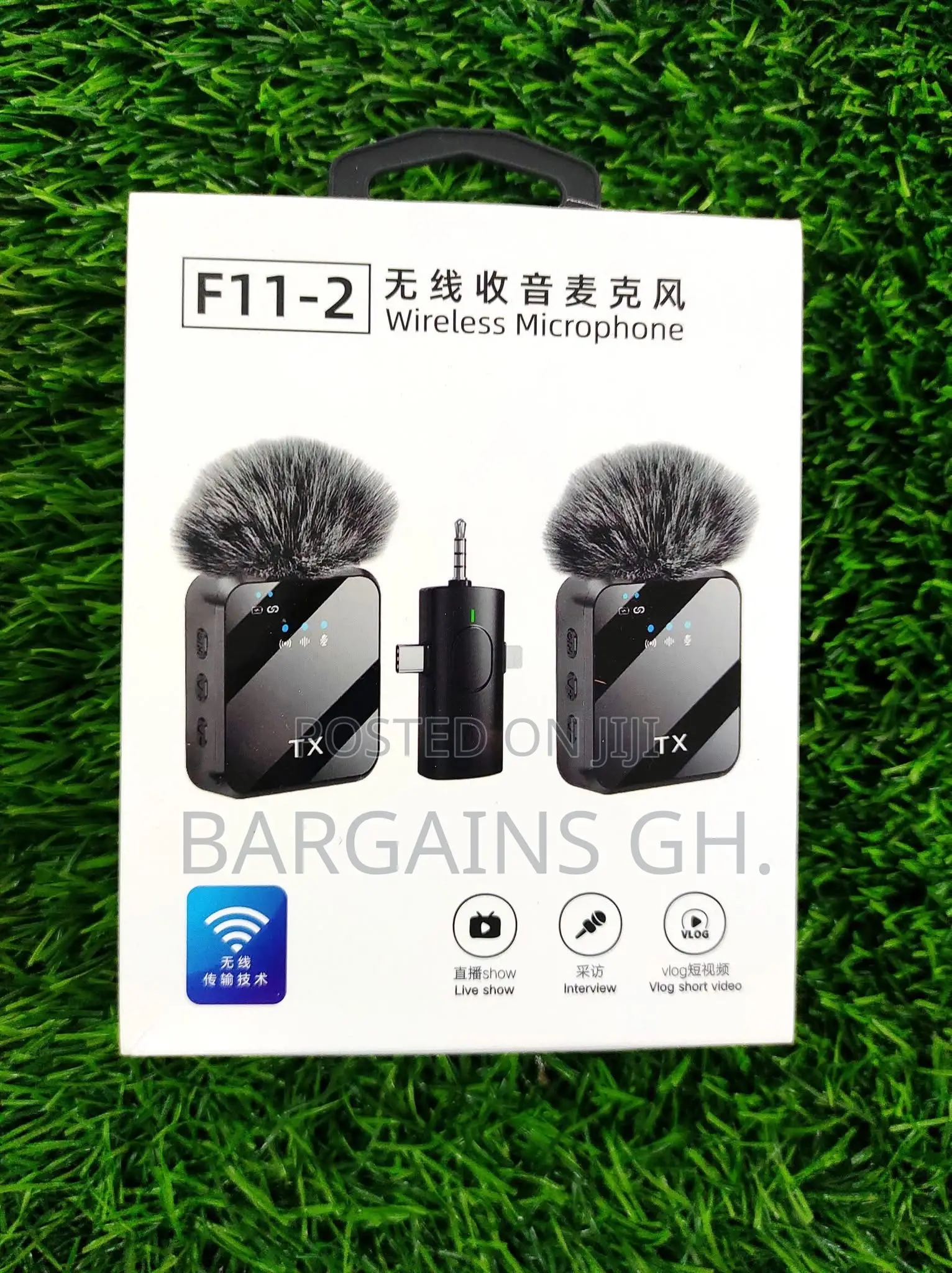 Lavalier F11-2 Noise Canceling Wireless Microphone