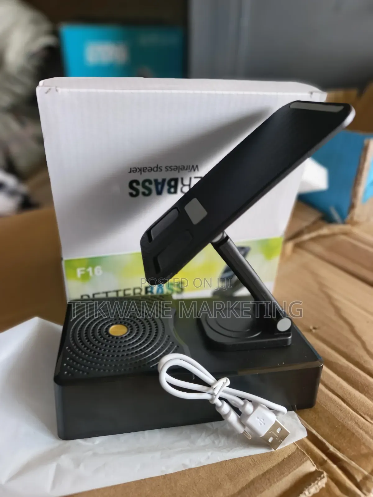Wireless Speaker and Phone Stand