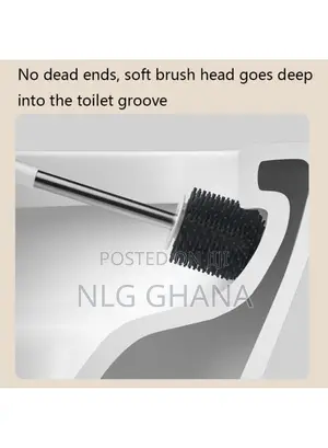 Soft Silicone Toilet Brush With Holder. Tvx26472