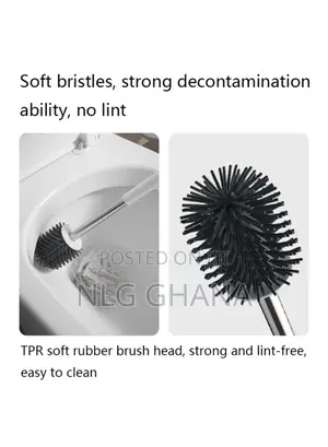 Soft Silicone Toilet Brush With Holder. Tvx26472