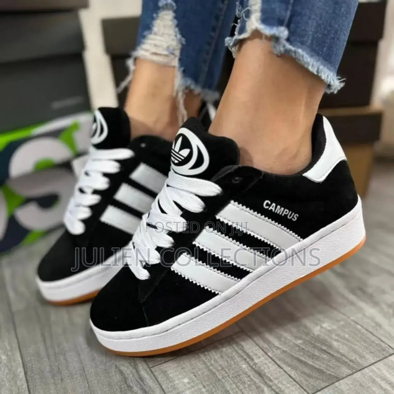 Adidas Campus Ac Black N White