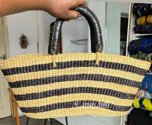 Nude Bolga Handwoven Bag