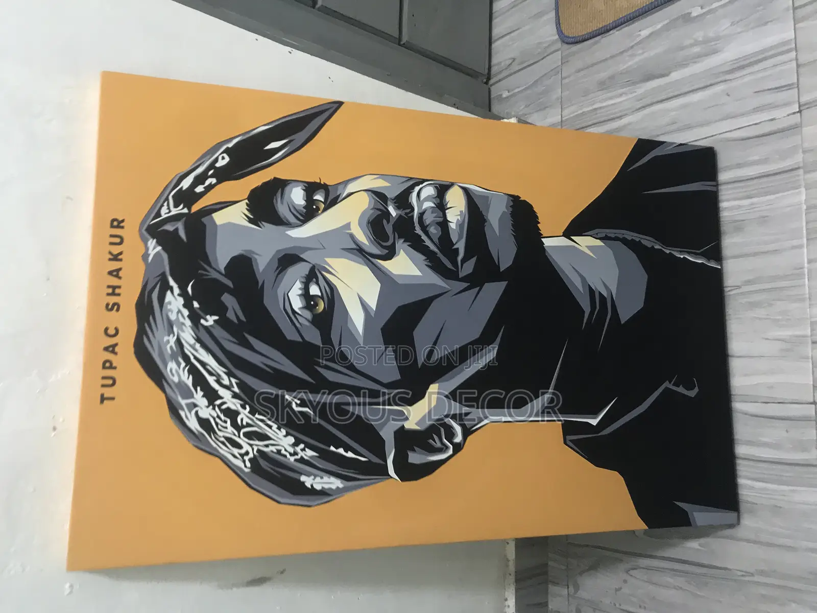 Wall Art Decor Primal Canvas Tupac Art