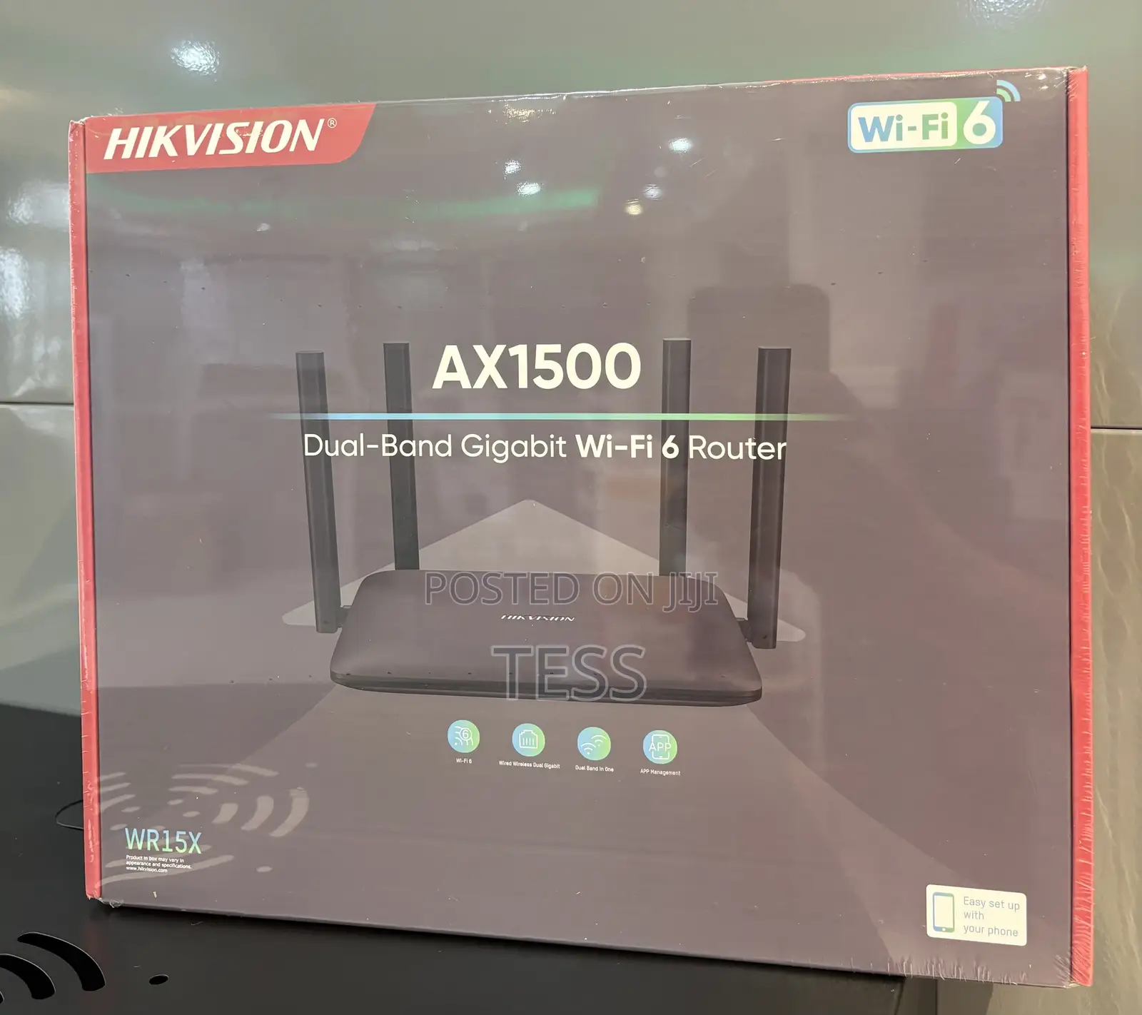 Hikvision Wifi 6 Router Dual-Band Wireless Ax1500m Ds-3wr15x