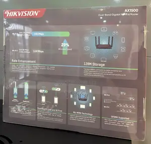 Hikvision Wifi 6 Router Dual-Band Wireless Ax1500m Ds-3wr15x
